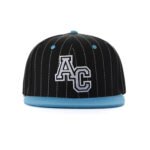 Pinstripe Snapback Cap – Embroidered Flat Brim Custom Design