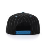 Pinstripe Snapback Cap – Embroidered Flat Brim Custom Design - Image 2
