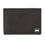 Custom Leather Card Holder – CrossTex Series | Dark Brown Slim
