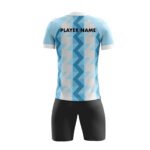 Custom Soccer Uniform Kit – Personalized Blue Football Jersey & Shorts Set - Image 2
