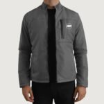 Grey Softshell Jacket – Lightweight Zip-Up Utility Outerwear