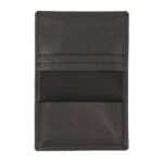 Custom Leather Card Holder – CrossTex Series | Dark Brown Slim - Image 2
