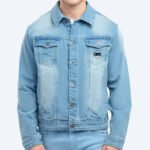 Light Wash Denim Jacket – Classic Blue Trucker Casual Outerwear