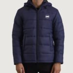 Custom Navy Blue Quilted Puffer Jacket – Hooded Lightweight Winter Outerwear