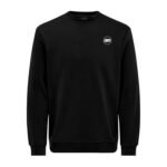 Black Cotton Blank Sweatshirt – Custom Basic Streetwear