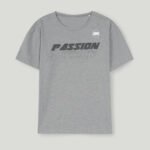 Custom Grey T-Shirt – Cotton Printed Casual Tee with Passion Design