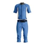 Blue White Classic Baseball Uniform Set – Team Jersey & Pants
