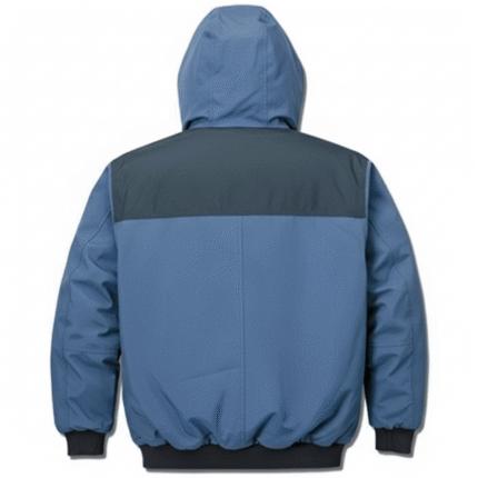 work wear reflector jacket in blue color back