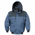 Blue Reflector Work Wear Jacket