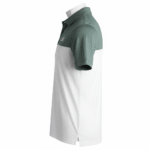 green and white golf polo shirt for men performance breathable sportswear