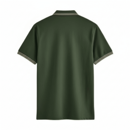 olive green golf polo shirt for men classic performance breathable sportswear