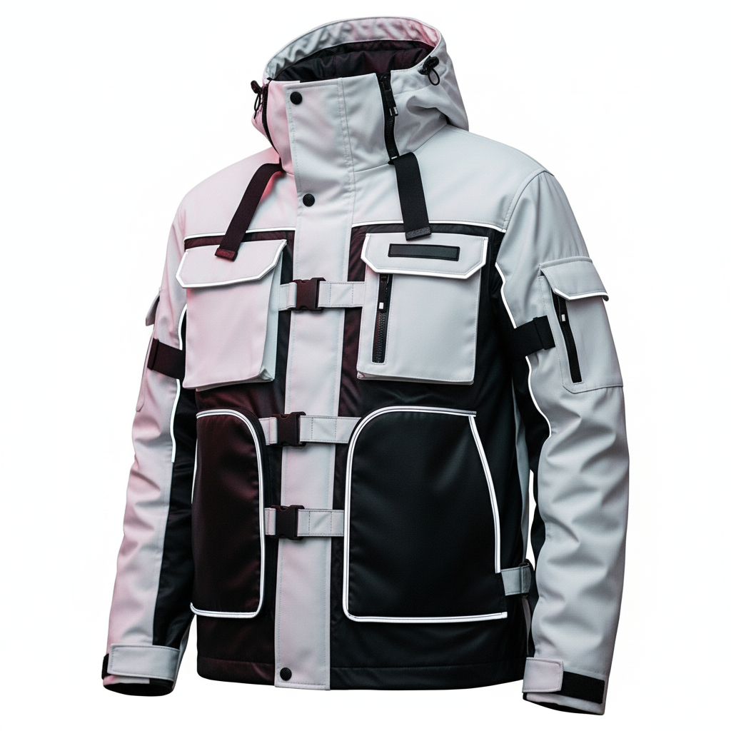 Hi-Grade Professional Tech Wear Jacket Front Hi-Grade Professional Tech Wear Jacket pockets