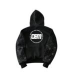 Rhinestone Hoodie - Oversized - Image 2