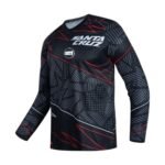 Men ShadowStrike Full Sleeve Sports T-Shirt – Black & Red Performance