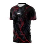 Lightening Bolt Red T-shirt Sportswear Front