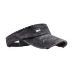 Distressed Denim Visor Cap – Washed Streetwear Sun Headwear