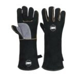 Welding Safety Gloves - Heat Resistant Leather Long Cuff Industrial Custom