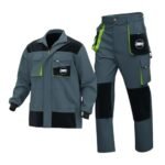 Grey Workwear Uniform - Industrial Utility Jacket Pants Set Custom