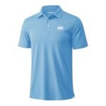 Light Blue Polo Shirt – Custom Short Sleeve Cotton Uniform Polo
