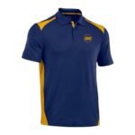 Team Golf Polo Shirt – Navy & Yellow Performance Wear