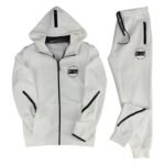 Custom Utility Zip Hoodie Sweatsuit – Structured Panel Jogger Set