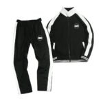 Contrast Panel Zipper Jacket Tracksuit – Jogger Set