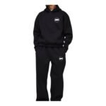 Black Cotton Sweatsuit – Custom Hoodie Jogger Set