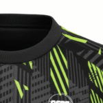 full sleeve neon green t shirt neck