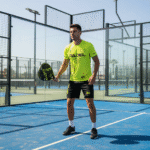 Neon Green Padel Tennis Kit model photo professional