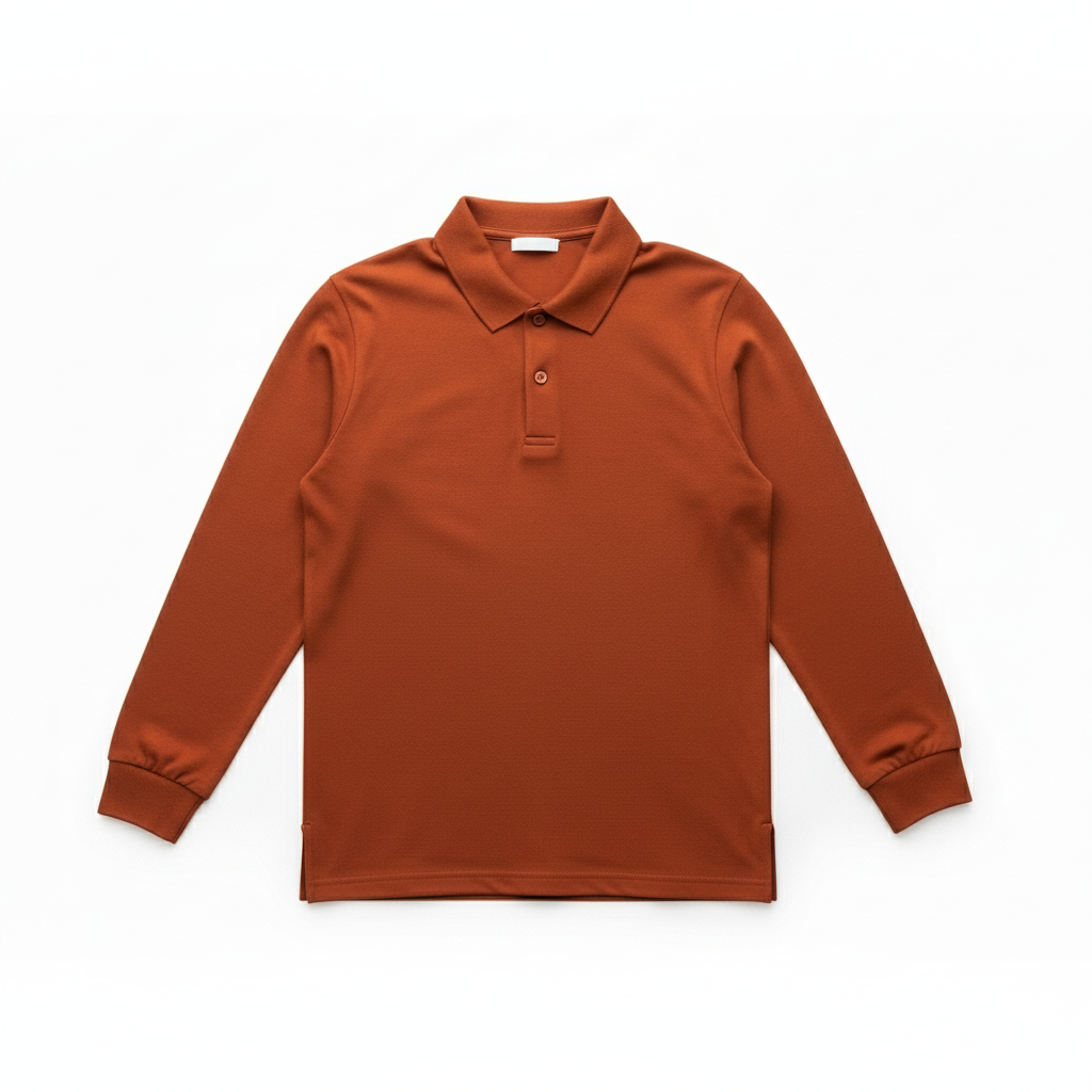 brown long sleeve t shirt long sleeve polo shirt, custom polo shirt, brown polo tee, cotton polo shirt, bulk polo shirts
