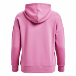 Blush pink zip up hoodie with fleece fabric and front pockets for streetwear