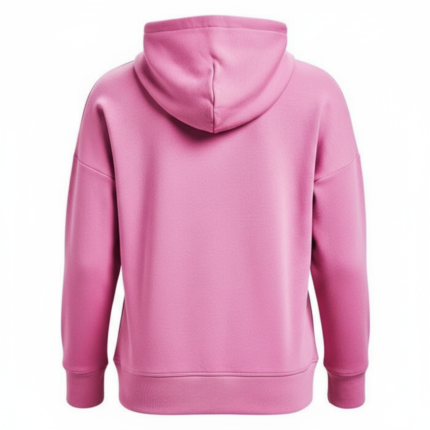 Blush pink zip up hoodie with fleece fabric and front pockets for streetwear