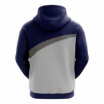 navy grey regular fit hoodie cut and sew casual sweatshirt for men