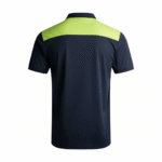 navy and lime green performance golf polo shirt for men breathable athletic sportswear