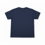 Navy blue t shirt with USA flag print design on front for casual and patriotic wear